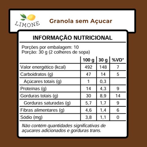 Granola Sem Açúcar
