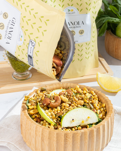 Granola Salgada com Quinoa